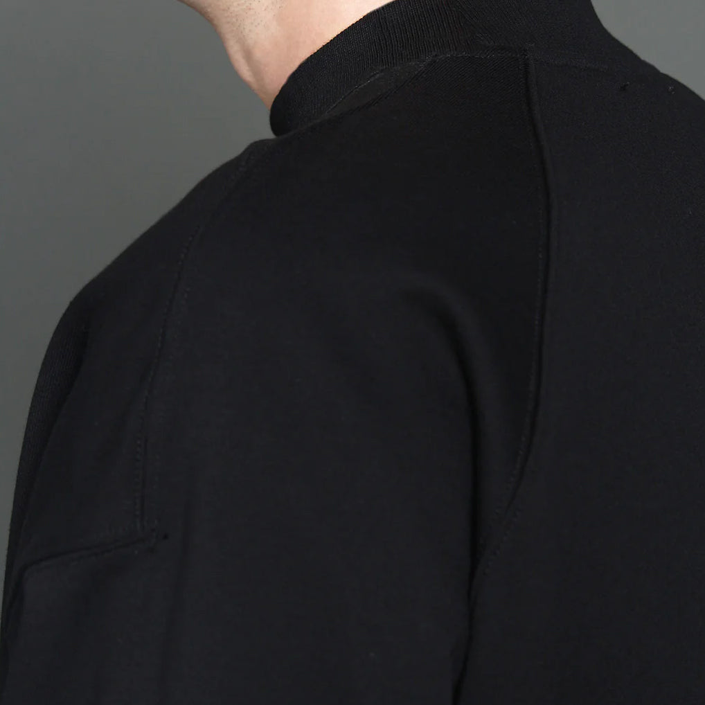 【SALE】FORTUNA homme フォルトゥナオム Organiccotton Clear Fleece SWEAT - BLACK -