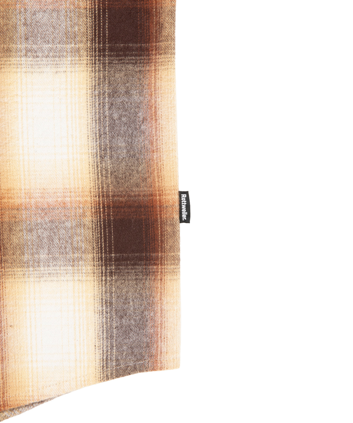 ROTTWEILER ロットワイラー R9 OMBRE CHECK SHIRT - BROWN -