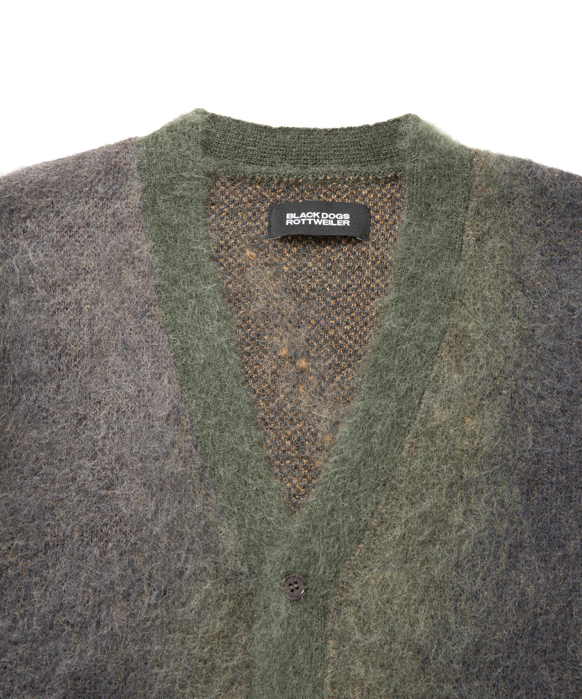 ROTTWEILER ロットワイラー R9 PATERNED CARDIGAN - GREEN -