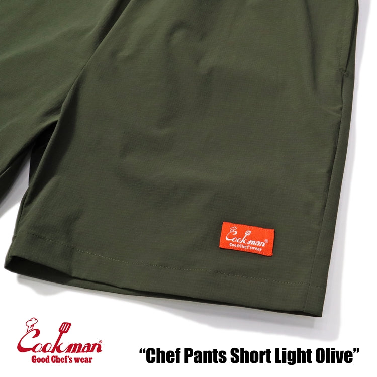 Cookman クックマン シェフパンツ Chef Pants Short Light OLIVE