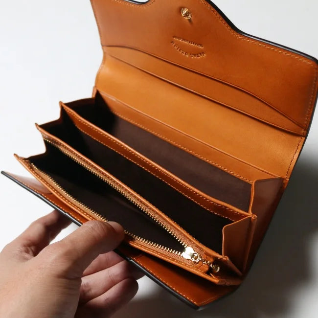NATAL DESIGN ネイタルデザイン CABALLERO WALLET LONG3 - DARK BROWN x CAMEL -