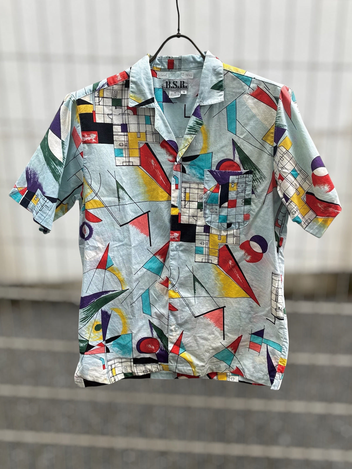 USED COLLECTION ユーズドコレクション ART PRINT SHIRTS - SKY BLUE -