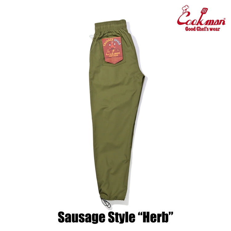 Cookman クックマン シェフパンツChef Pants Sausage Style GREEN