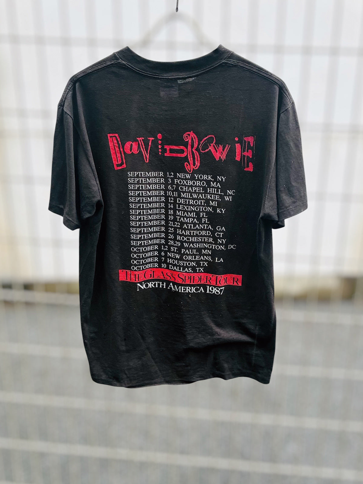 USED COLLECTION ユーズドコレクション DAVID BOWIE TEE - BLACK -