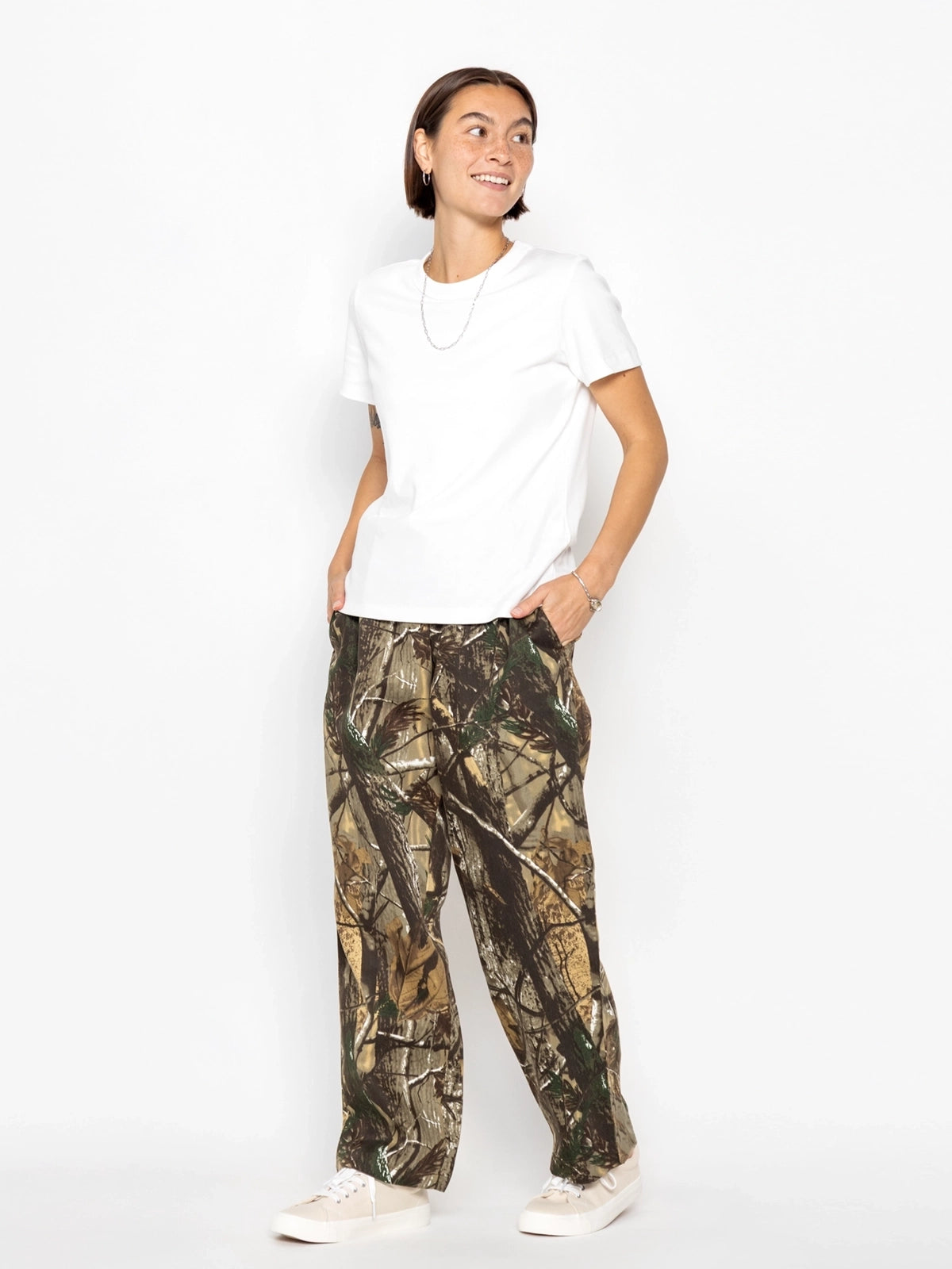 Cookman クックマン シェフパンツ Chef Pants SemiwideTimber Camo - DARK GREEN -