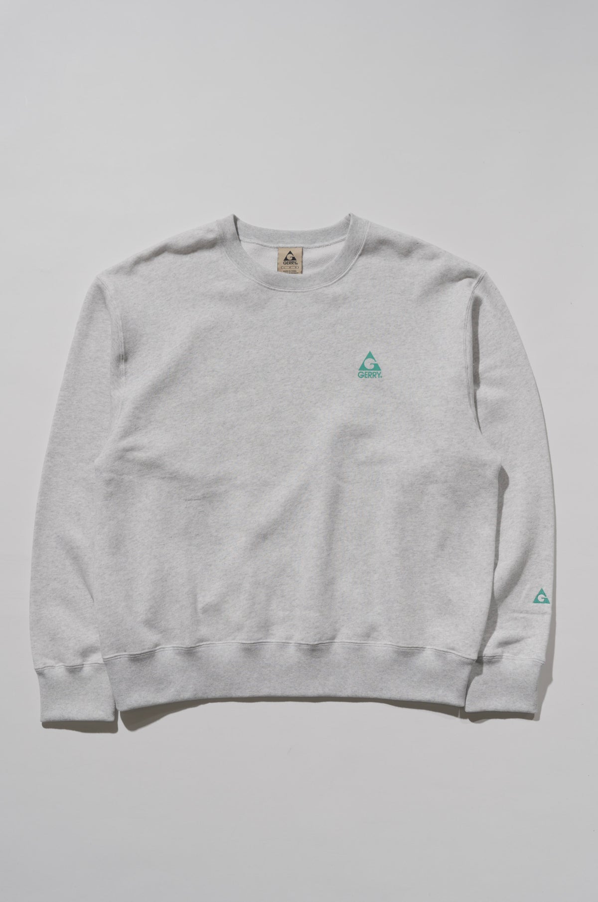 GERRY ジェリー 13oz Heavy Cotton Sweat Graphic Crew Shirt - ASH -
