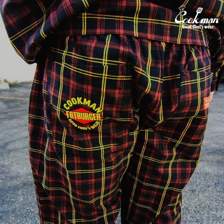 Cookman クックマン シェフパンツ Chef Pants Semiwide FAT Tartan Check