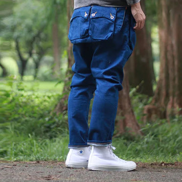 NATAL DESIGN ネイタル デザイン G55Sarouel Flap Denim Pants -AUTHENTIC-