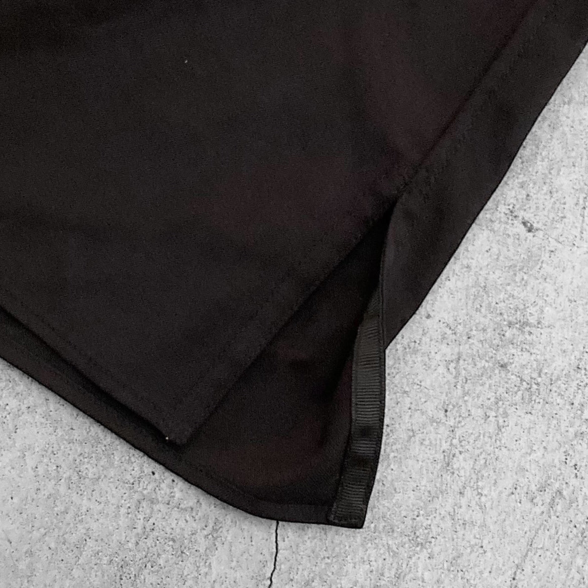 【SALE】FORTUNA homme フォルトゥナオム WOOLY TECH Twill Shirts - BLACK -