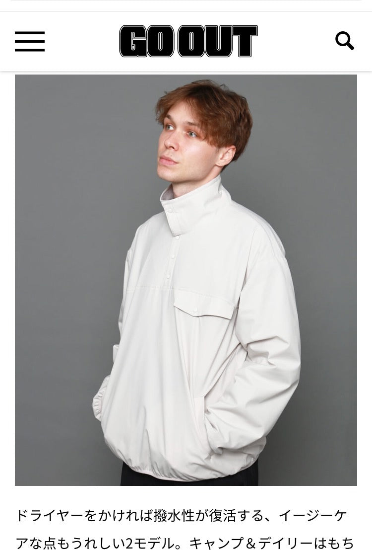 【SALE】【ウェブ GO OUT掲載】FORTUNA homme フォルトゥナオム TECH Reversible PO - MINT GRAY -