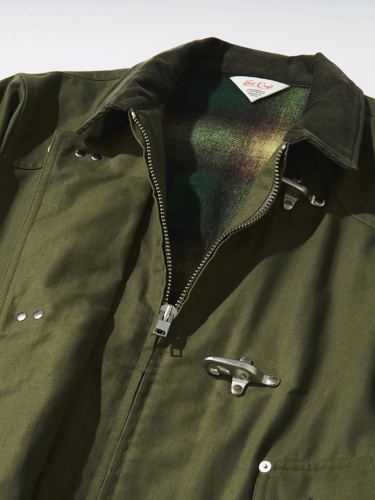 Tool Craft ツールクラフト FIREMAN JACKET パラフィンコットンファイヤーマンジャケット - GREEN -