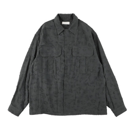 【RENEWAL SALE】THE JEAN PIERRE ジャン・ピエール Grunge Jacquard Manette CPO Shirts