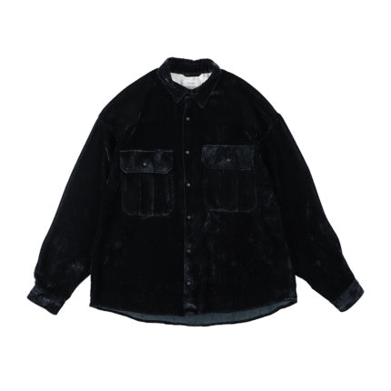【RENEWAL SALE】THE JEAN PIERRE ジャン・ピエール Dove Chambray Velvet Shirts