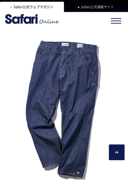 AS STANDARD アズスタンダード STAR PAINTER DENIM -Ankle Cut-