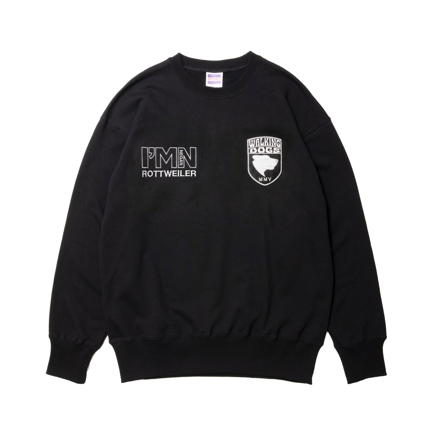 【SALE】ROTTWEILER ロットワイラー WALKING DOG SWEATER - BLACK -