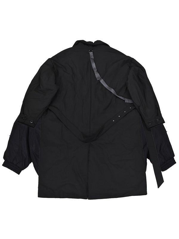 【MORE WINTER SALE】THE JEAN PIERRE ジャン・ピエール Puffer Long Coat - BLACK -