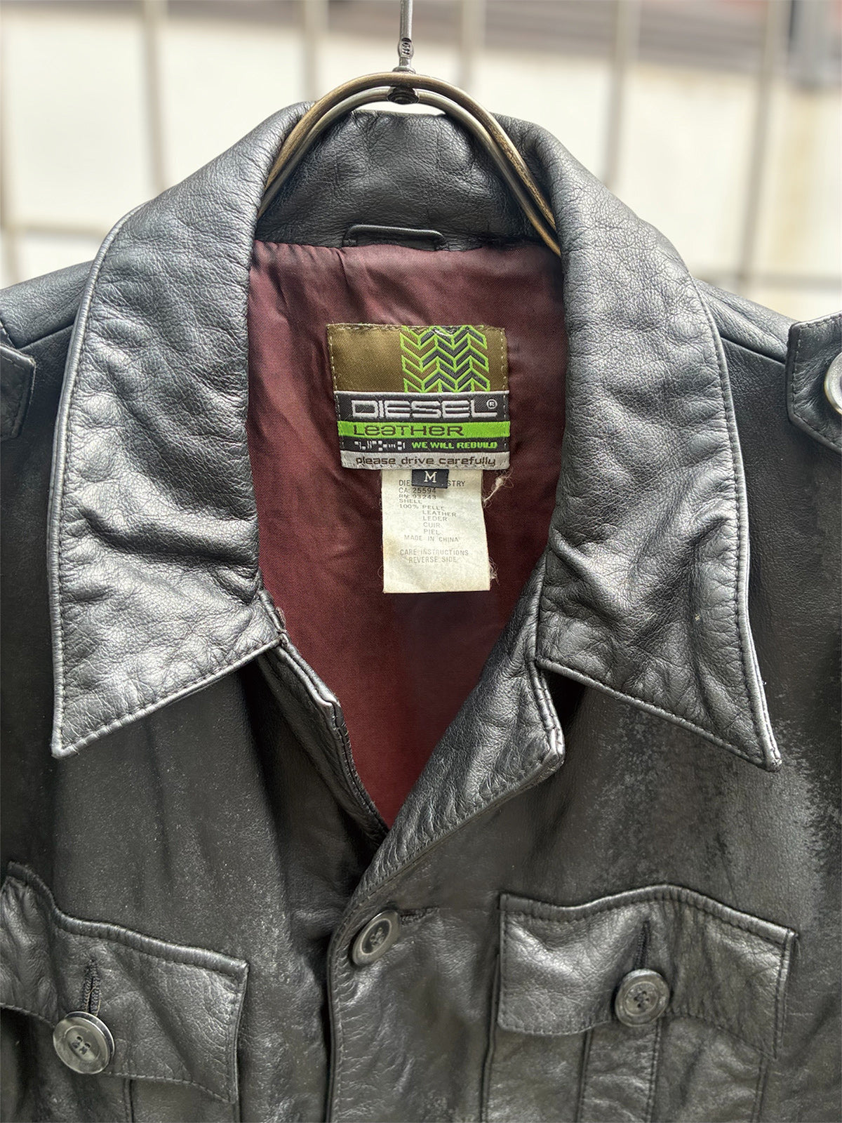 USED COLLECTION ユーズドコレクション DIESEL Leather JK - BLACK -