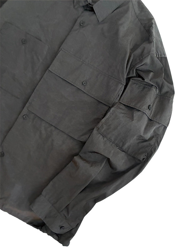 THE JEAN PIERRE ジャン・ピエール Beta Shirt NYLON - INK BLACK -