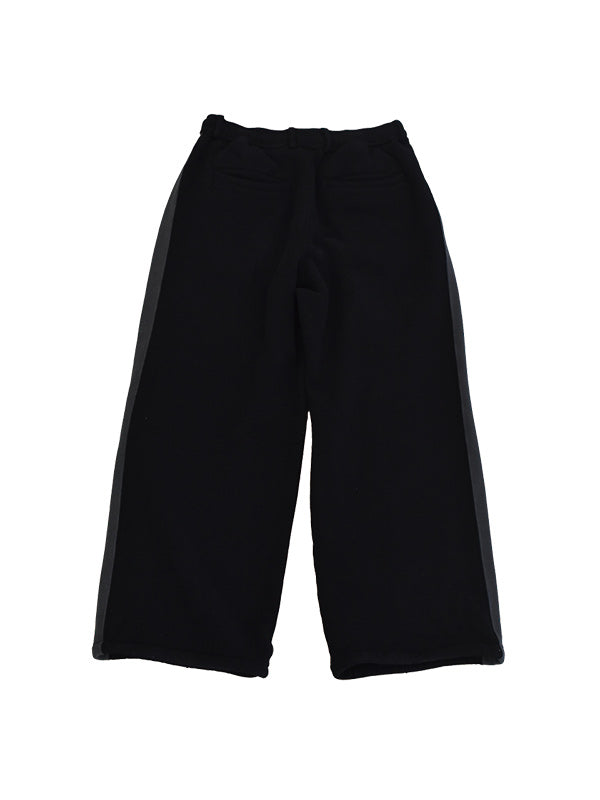 THE JEAN PIERRE ジャン・ピエール 3 Tuck Sweat Trouser - BLACK -