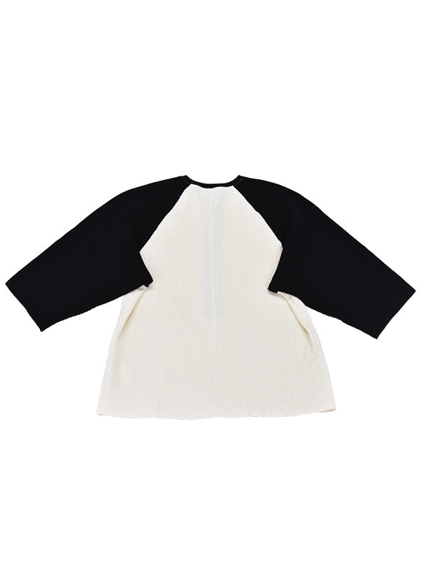 THE JEAN PIERRE ジャン・ピエール Raglan Thermal Tee - OFF WHITE -