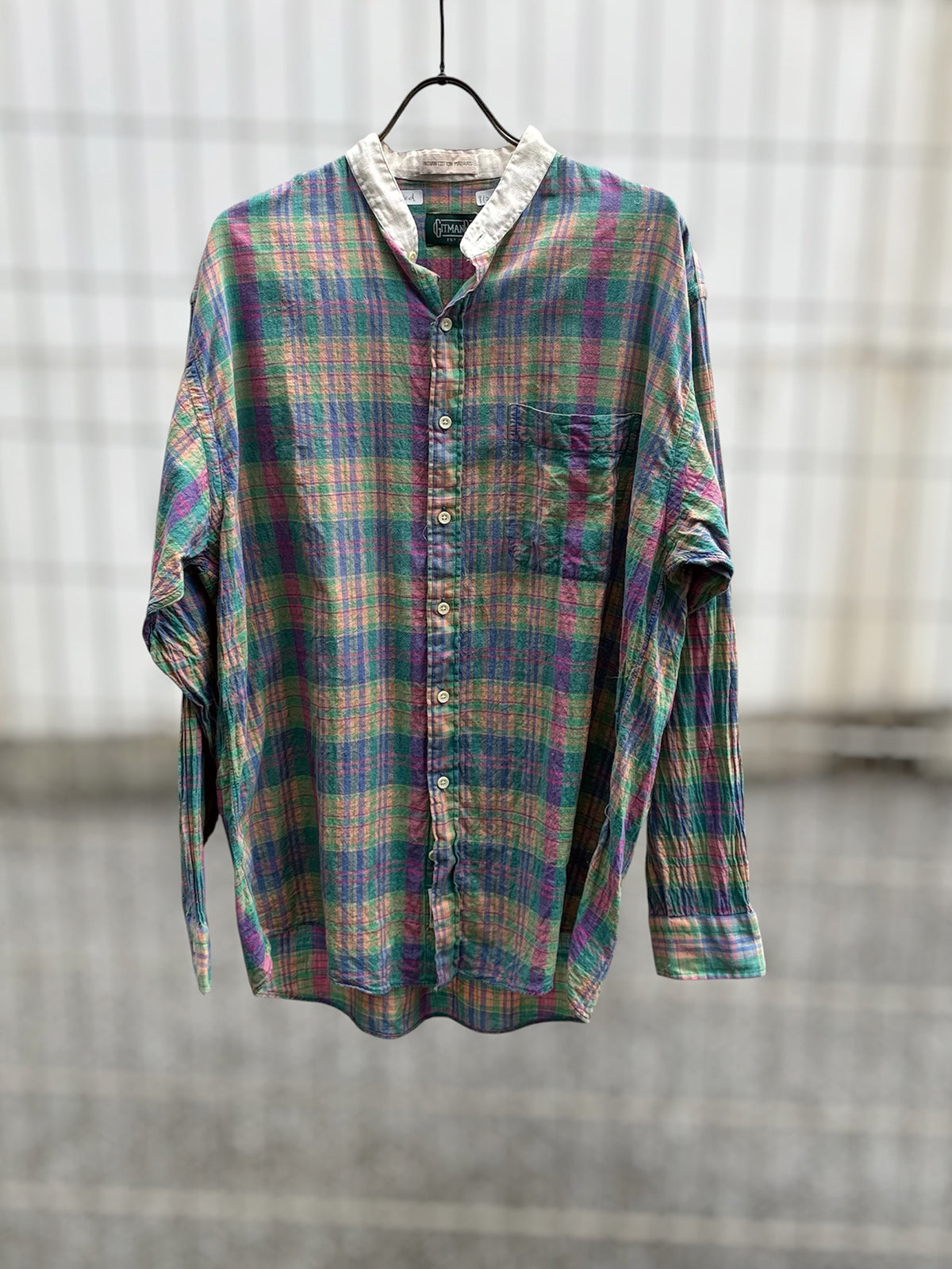 USED COLLECTION ユーズドコレクション gitman bros stand collar shirt - MULTI -