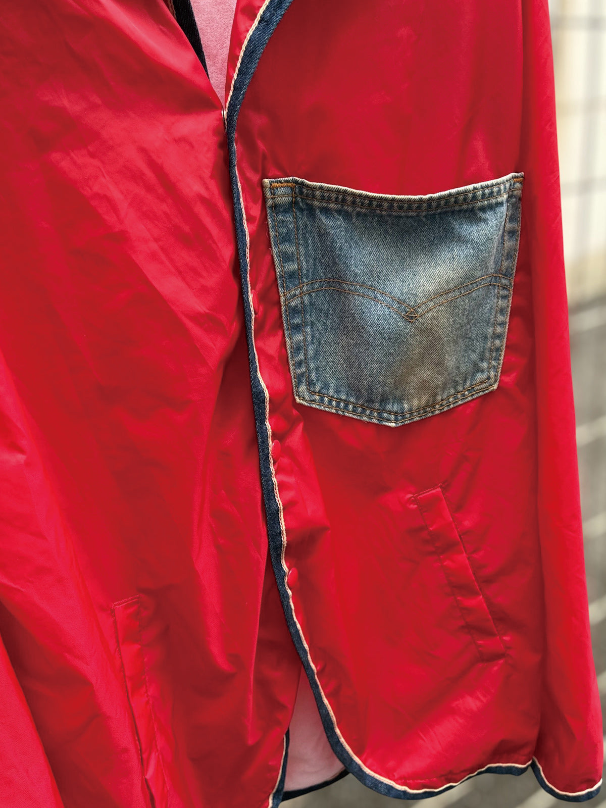 USED COLLECTION ユーズドコレクション Used Fever Nylon Jacket -RED -