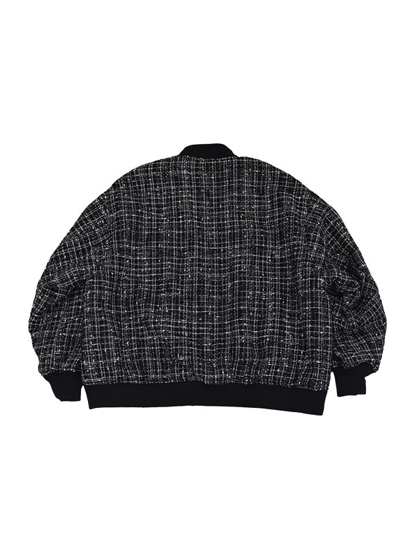 THE JEAN PIERRE ジャン・ピエール Royal Canadian Air Force Tweed MA-1 - BLACK -