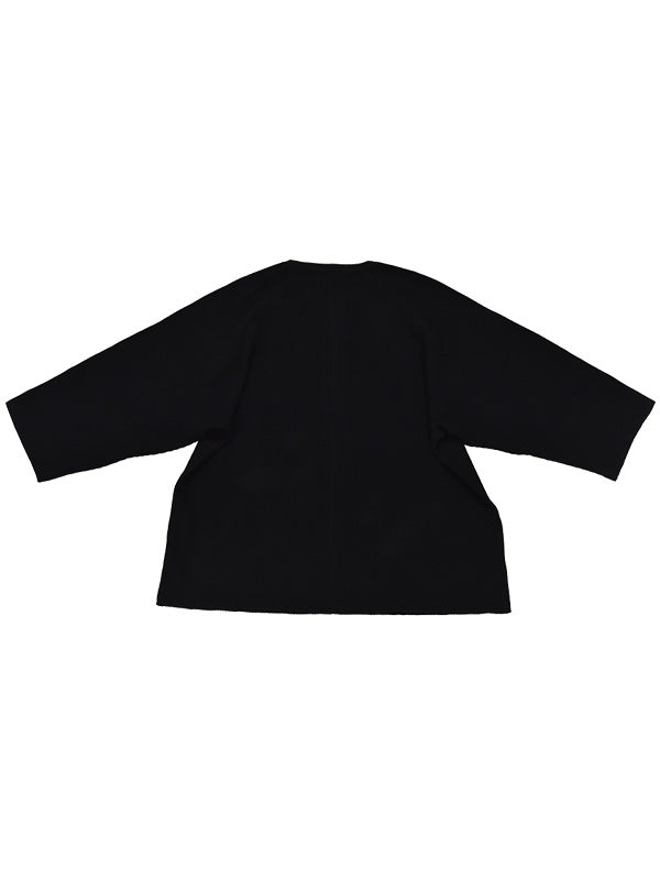 THE JEAN PIERRE ジャン・ピエール Raglan Thermal Tee - BLACK -