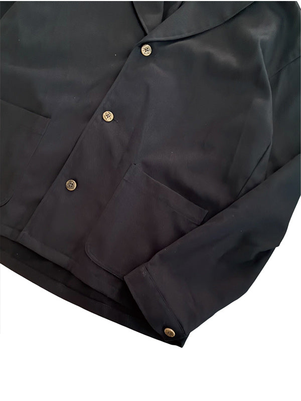 ALLS オールズ SHAWL COLLOR BETWEEN JACKET - NAVY -