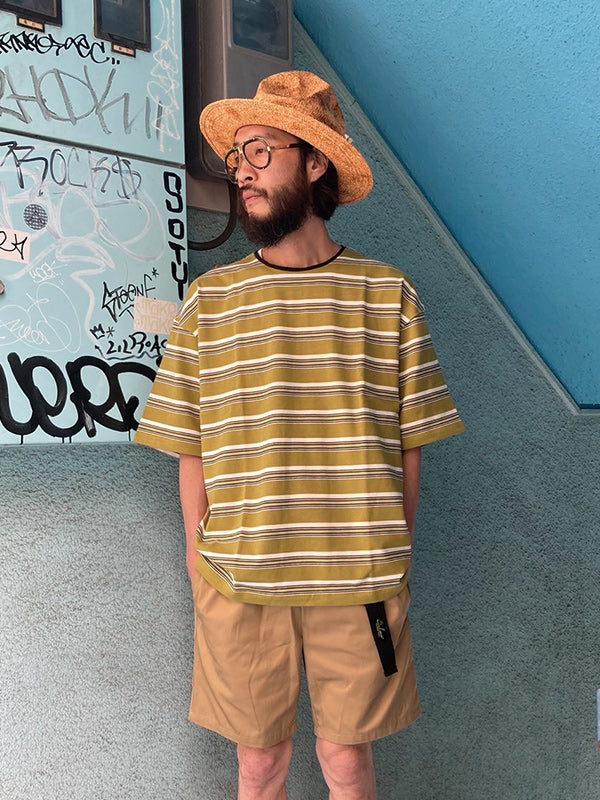 AS STANDARD X SCREEN STARS アズスタンダード x スクリーンスターズ Cut Off BORDER S/S TEE - MASTARD -