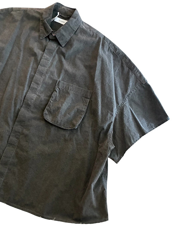 THE JEAN PIERRE ジャン・ピエール Signature 11XL SS Shirt(BROAD) - FADE BLACK -