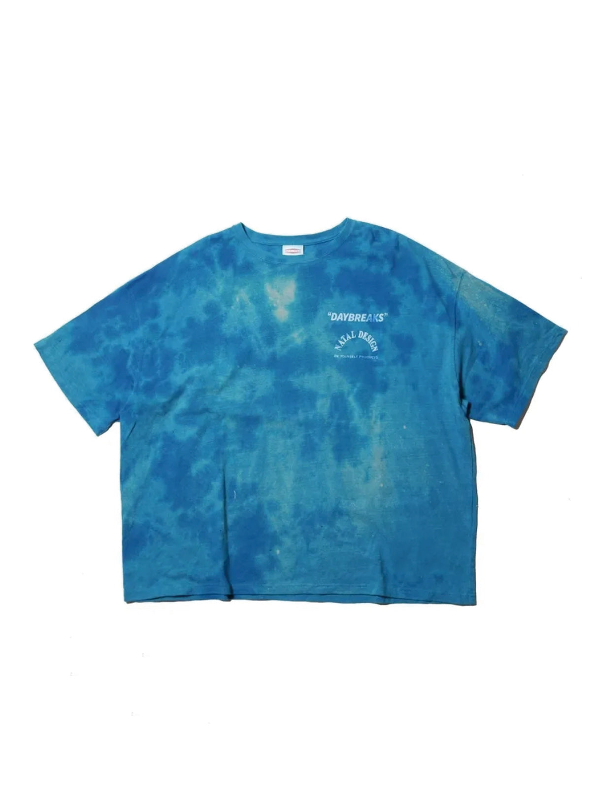 NATAL DESIGN ネイタル デザイン HEMP WIDE TEE PRINTED DAYBREAKS 2 DYE ver. - ACAPLUCO BLUE -