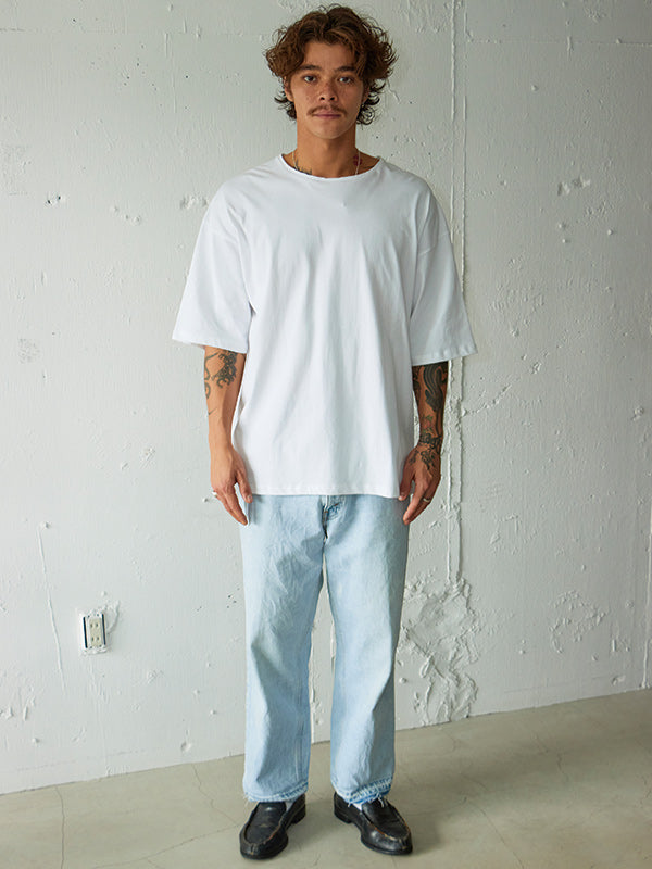 AS STANDARD X SCREEN STARS アズスタンダード x スクリーンスターズ Cut Off TEE - WHITE -