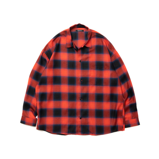 ROTTWEILER ロットワイラー R9 OMBRE L/S SHIRTS RED