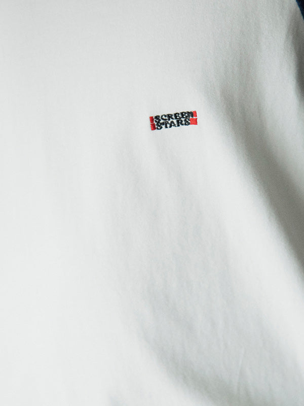 AS STANDARD X SCREEN STARS アズスタンダードxスクリーンスターズ BASEBALL TEE - NAVY / WHITE -