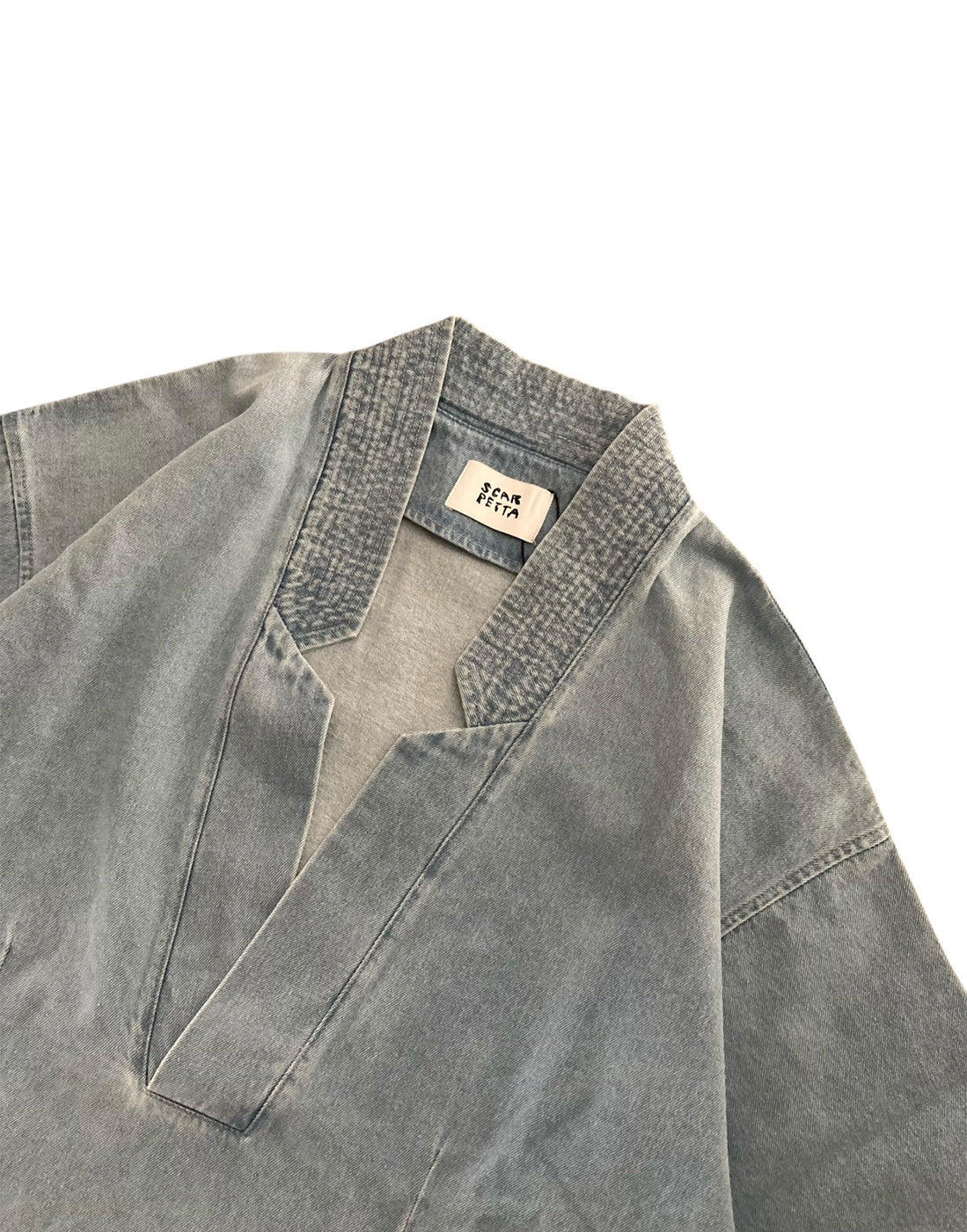 SCARPETTA スカルペッタ PULLOVER LAPEL TUNIC - INDIGO -