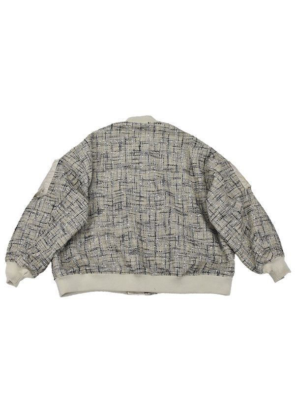 【MORE WINTER SALE】THE JEAN PIERRE ジャン・ピエール Royal Canadian Air Force Tweed MA-1 - TAN -