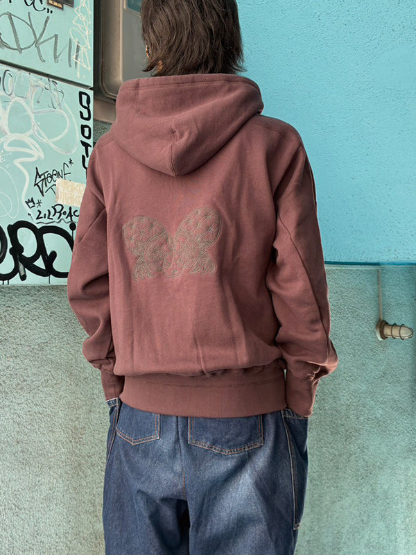 NATAL DESIGN ネイタル デザイン FLOWER OF LIFE SWEAT PARKA - CHOCOLATE -