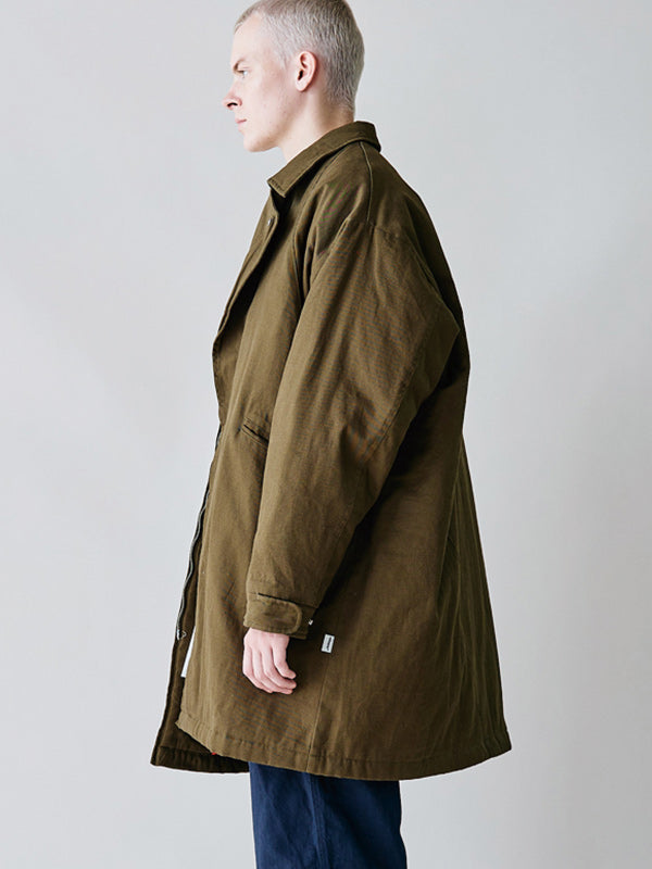 rehacer レアセル Slant Twill Mods Coat - KHAKI -