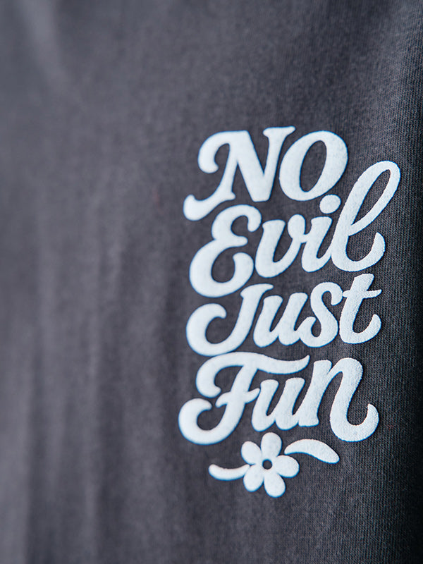 rehacer レアセル Three wise monkeys L/S T-shirt - INK BLACK -