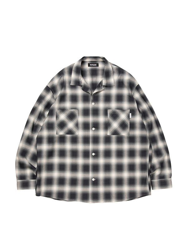 ROTTWEILER ロットワイラー R9 OMBRE CHECK SHIRT - BLACK - – ADONUST