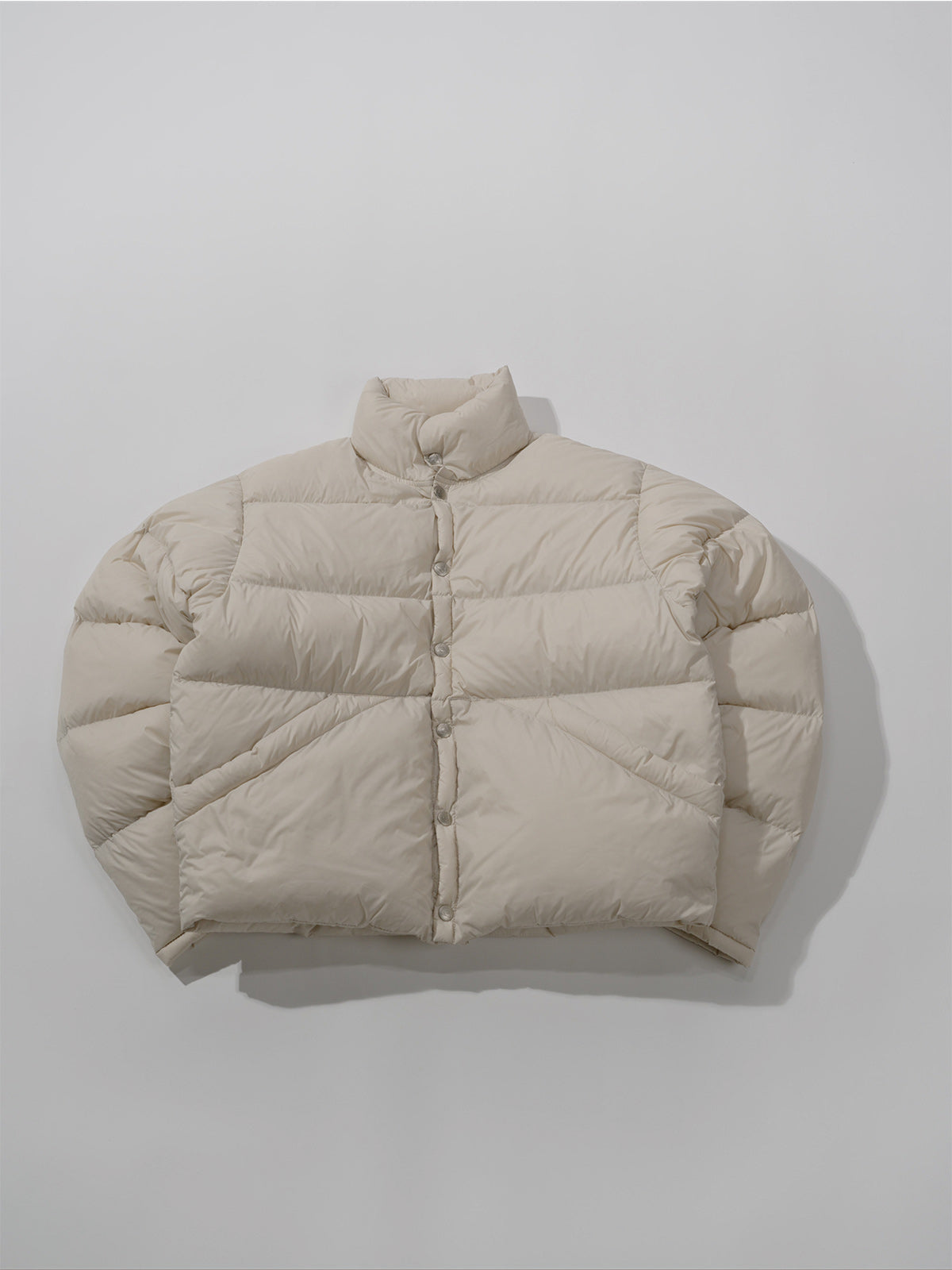 GERRY ジェリー Button up Artic 70 Down Jacket - BEIGE GRAY -
