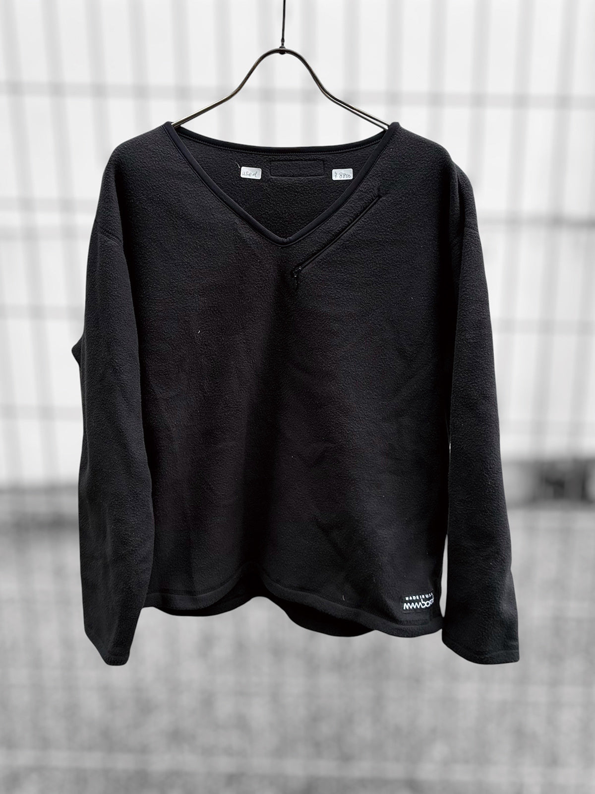 USED COLLECTION ユーズドコレクション used mambosok pullover fleece - BLACK -