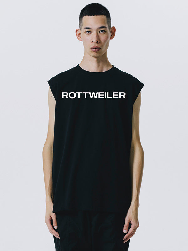 【MORE SUMMER SALE】ROTTWEILER ロットワイラー R9 LOGO SLEEVELESS TEE - BLACK -