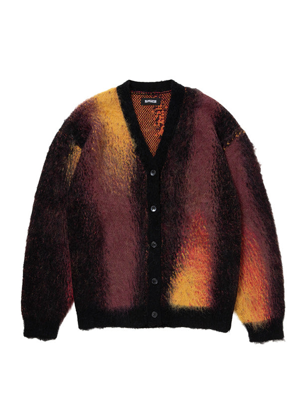 ROTTWEILER ロットワイラー R9 PAINTED CARDIGAN - BLACK - – ADONUST