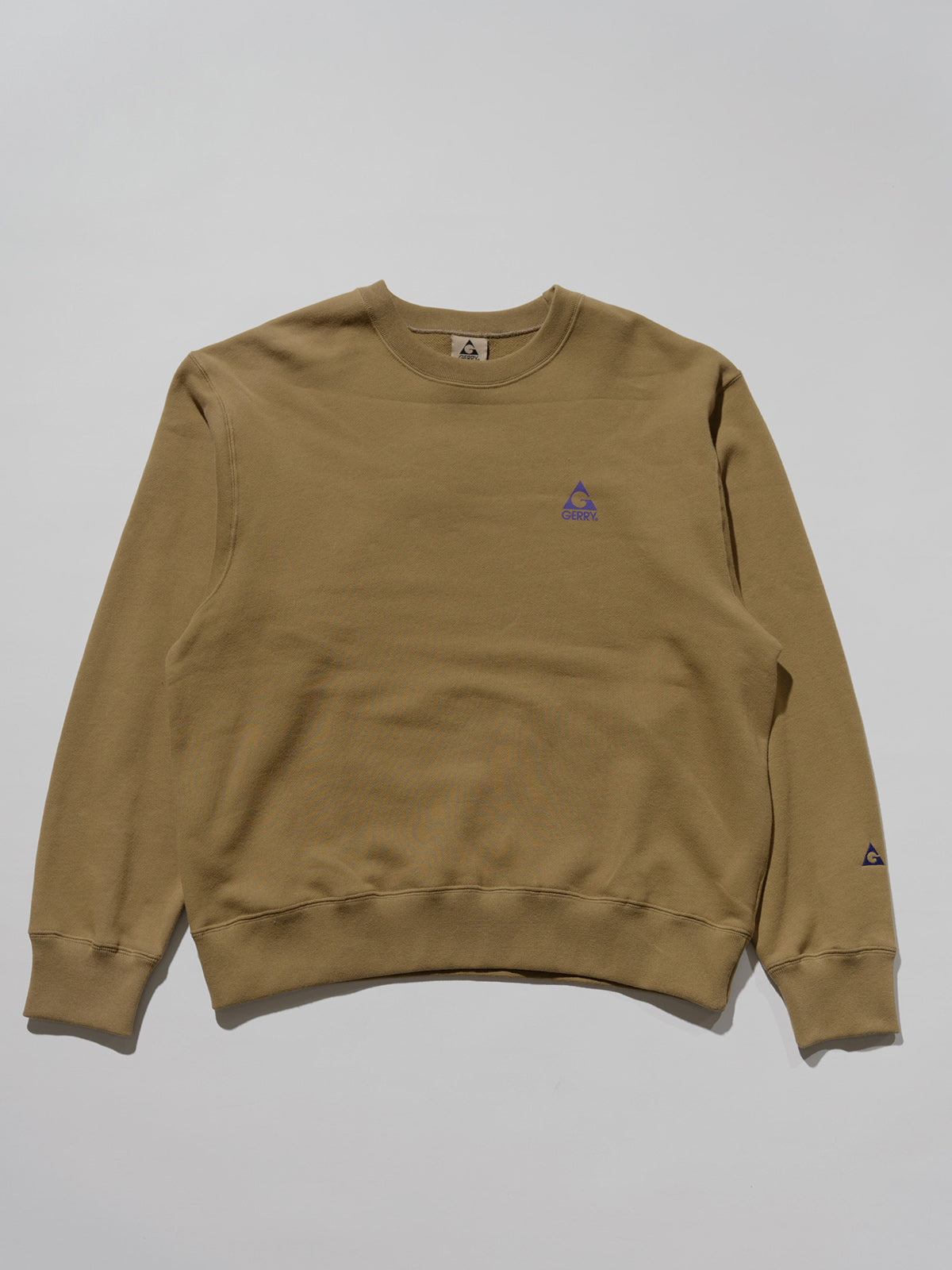 GERRY ジェリー 13oz Heavy Cotton Sweat Graphic Crew Shirt - COYOTE -