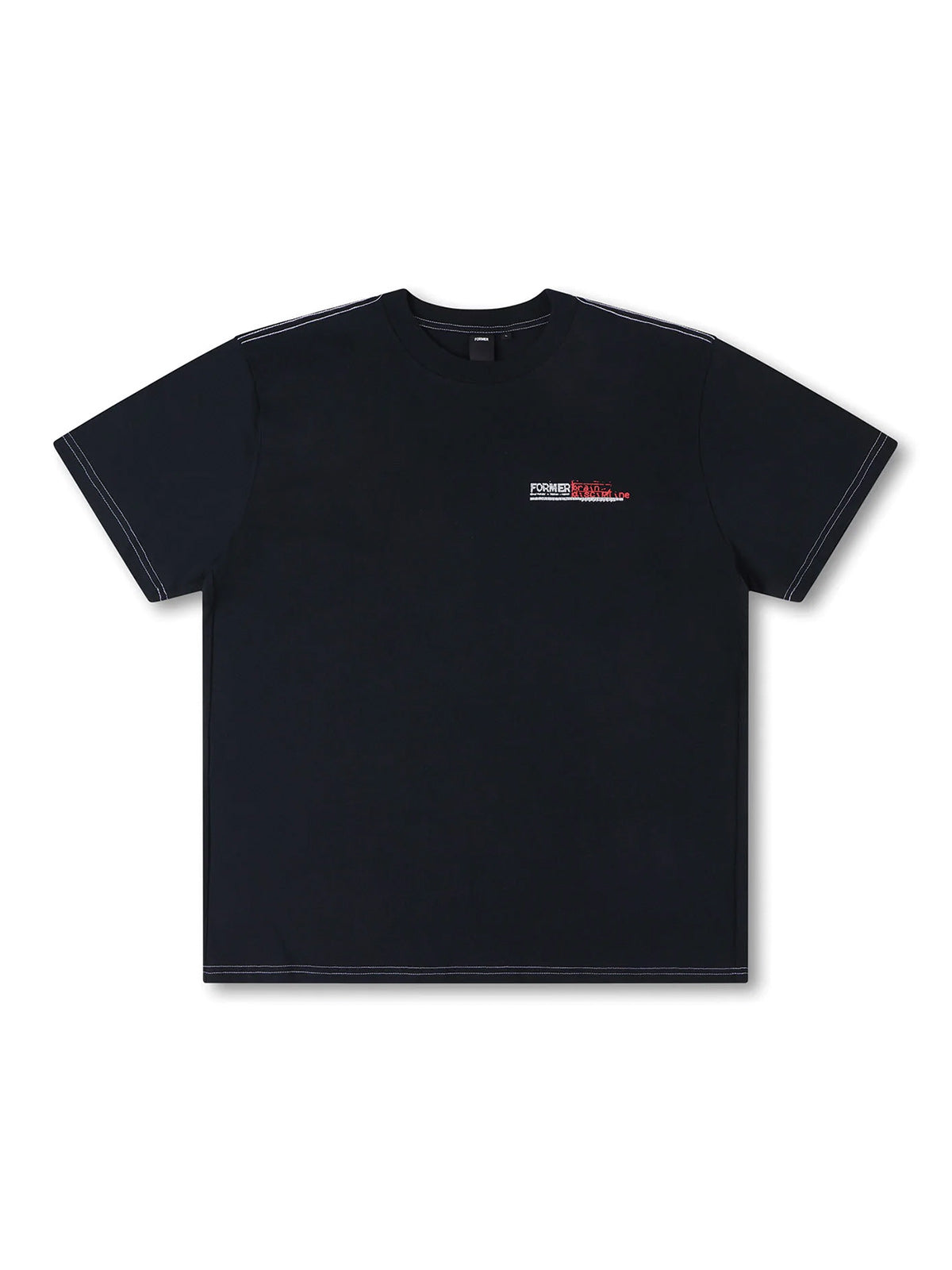 FORMER フォーマー DISCIPLINE OVERSIZED T-SHIRT - BLACK -