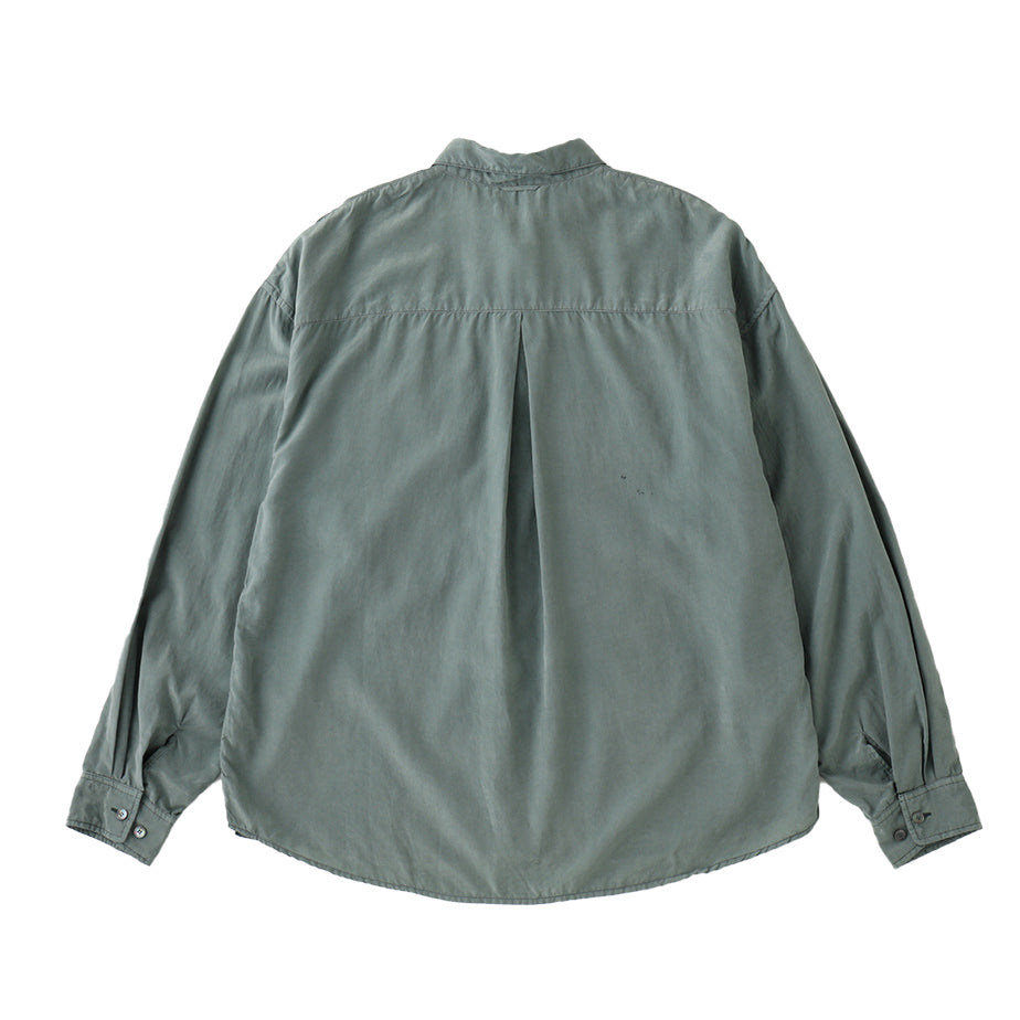 THE JEAN PIERRE ジャン・ピエール Overdye Silk Dove Shirt