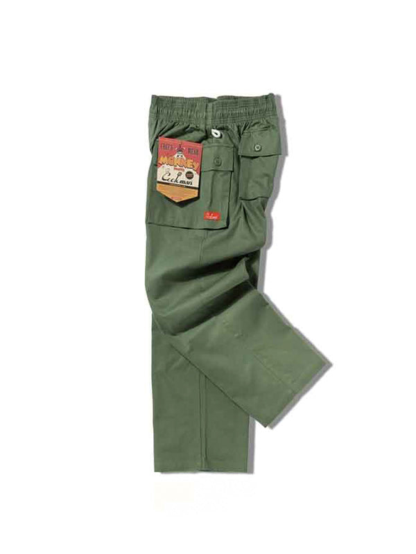 Cookman クックマン シェフパンツ Monkey Pants Herringbone - Olive