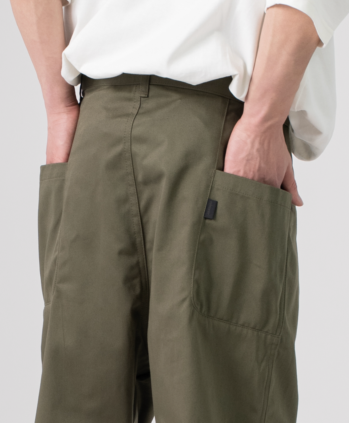 rehacer レアセル Side Pocket Tapered Washed Pants - OLIVE -